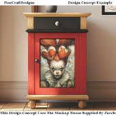 Dark Circus Queen Hearts Harlequin DZ2L Decoupage Tissuepapier