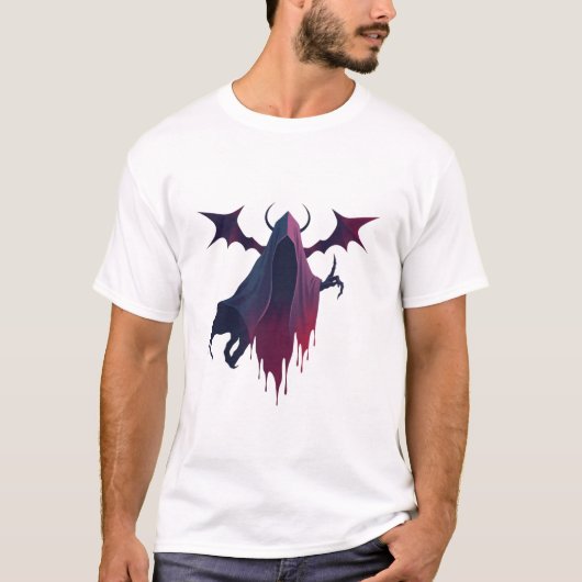 Dark Cloaked Demon Spirit T-shirt (Voorkant)