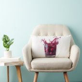 Dark Cocktail with Red Cherries and Explosive Spla Kussen (Stoel)