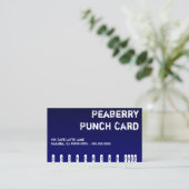 Dark Coffee Drink Punchcard Klantenkaartje (Staand voorkant)