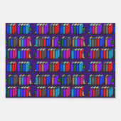 Dark Collectie van kleine bibliotheekplanken Inpakpapier Vel (Voorkant 2)