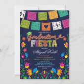 Dark Colorful Talavera Mexican Graduation Fiesta I Kaart (Voorkant)