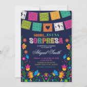 Dark Colorful Talavera Mexican SORPRESA Birthday Kaart (Voorkant)