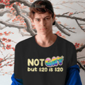 Dark Comedy Cash T-shirt - Sardonic Regenboog Verk