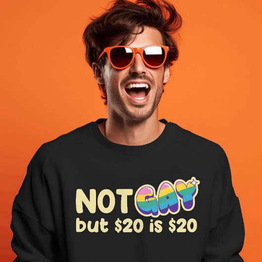 Dark Comedy Cash T-shirt - Sardonic Regenboog Verk