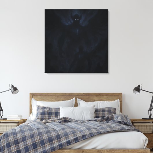 Dark Cosmic Energy Wall Art Canvas Afdruk (Insitu (Slaapkamer))