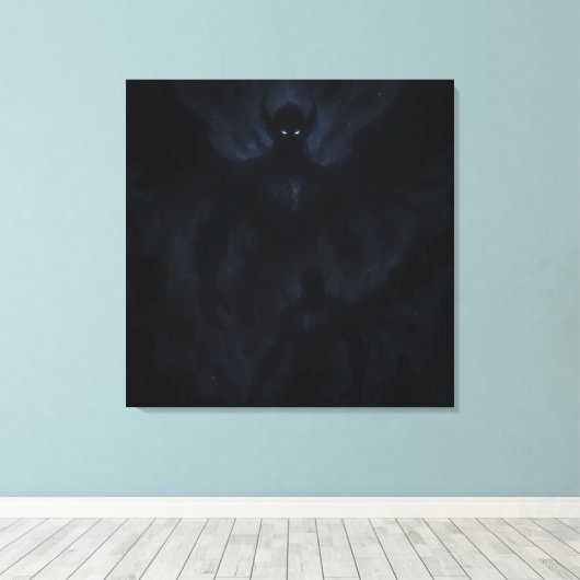 Dark Cosmic Energy Wall Art Canvas Afdruk (Insitu (Houten vloer))
