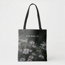 Dark Cottagecore  My Moody Era Customizable Daisy Tote Bag