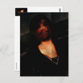 Dark Crackle Nachtmerrie Meisje Briefkaart (Voorkant / Achterkant)