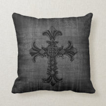Dark Cross Gothic Pillow