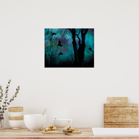 Dark Crow Fantasy Poster (Keuken)