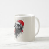 Dark Crow Skull Gothic Grunge Art Mug Koffiemok (Voorkant rechts)