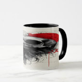 Dark Crow Skull Gothic Grunge Art Mug Mok (Voorkant rechts)