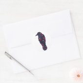 Dark Crow Starscape-Sticker Ronde Sticker (Envelop)