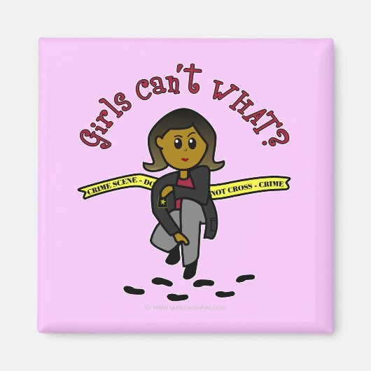 Dark CSI Girl Magneet (Voorkant)