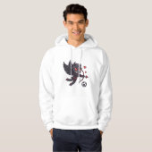 Dark Cupid Soccer Player - Anti-Valentine's Day Hoodie (Voorkant volledig)