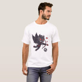 Dark Cupid Soccer Player - Anti-Valentine's Day T-shirt (Voorkant volledig)