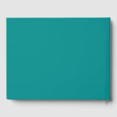 Dark Cyan, Ivory Generic Event Guestbook Gastenboek (Achterkant)