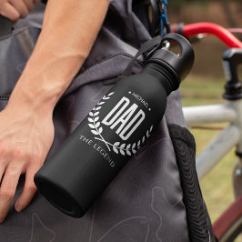 Dark Dad De legende Vaderdag gepersonaliseerd Waterfles