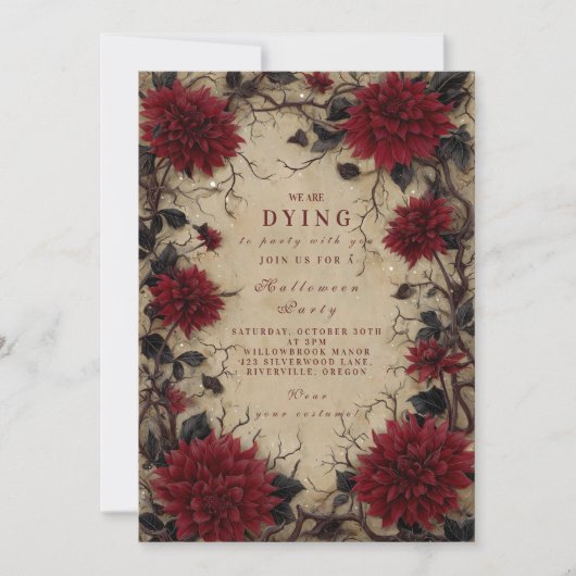 Dark Dahlia Haunted Gathering Kaart (Voorkant)