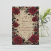 Dark Dahlia Haunted Gathering Kaart (Staand voorkant)