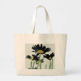 Dark Daisies Grote Tote Bag