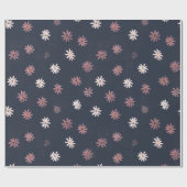 Dark Daisy Spring Gift Wrap Cadeaupapier (Vlak)
