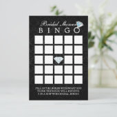 Dark Damask Diamond Vrijgezellenfeest Bingo Cards Kaart (Staand voorkant)