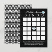 Dark Damask Diamond Vrijgezellenfeest Bingo Cards Kaart (Voorkant / Achterkant)