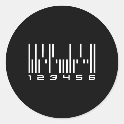 Dark De Android Barcode Sticker (Voorkant)
