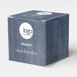 DARK DENIM  LOGO BUSINESS BRANDED VERPAKKING BEDANKDOOSJES