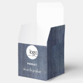 DARK DENIM  LOGO BUSINESS BRANDED VERPAKKING BEDANKDOOSJES (Geopend)