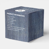 DARK DENIM  LOGO BUSINESS BRANDED VERPAKKING BEDANKDOOSJES (Achterkant)