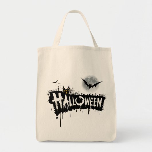 Dark Design Halloween Canvas tas (Voorkant)