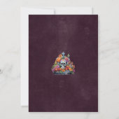 Dark Dia De Los Muertos verlovingsfeest Kaart (Achterkant)