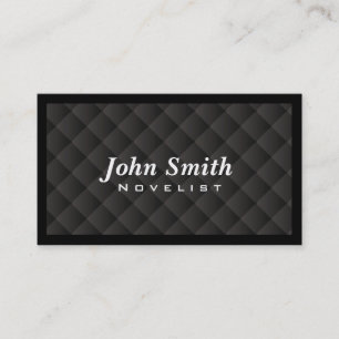 Dark Diamond Quilt Novelist Visitekaartje