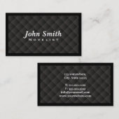 Dark Diamond Quilt Novelist Visitekaartje (Voorkant / Achterkant)