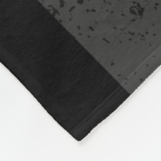 Dark Disted Police Style American Flag Fleece Deken (Hoek)