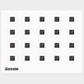 Dark District-Sticker Ronde Sticker (Vel)