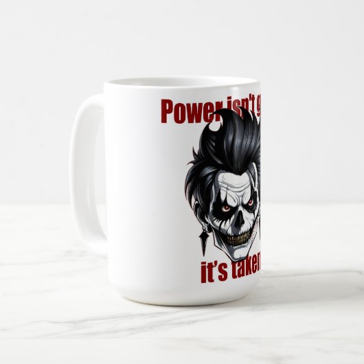 Dark Dominance Koffiemok (Voorkant links)