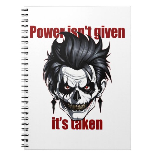 Dark Dominance Notitieboek (Voorkant)