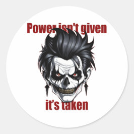 Dark Dominance Ronde Sticker