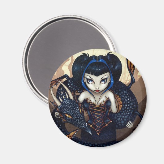 "Dark Dragon" magneet (Voorkant / Achterkant)