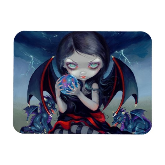 "Dark Dragonling" Flex Magnet Magneet (Horizontaal)