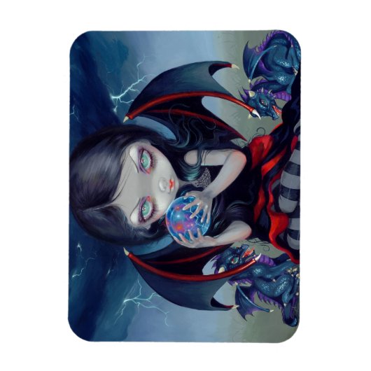 "Dark Dragonling" Flex Magnet Magneet (Verticaal)