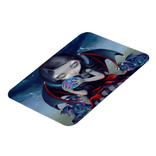 "Dark Dragonling" Flex Magnet Magneet (Linkerzijde)