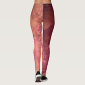 Dark Dream effect verf spatten wolken bruin Leggings (Achterkant)