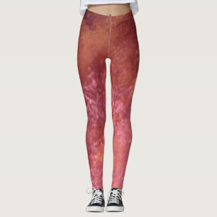 Dark Dream effect verf spatten wolken bruin Leggings