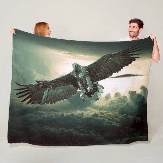 DARK EAGLE FLEECE DEKEN (In situ)