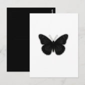 Dark Elegance Butterfly Briefkaart (Voorkant / Achterkant)